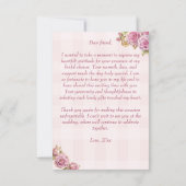 愛は醸造ヴィンテージビクトリアンブライダル茶パーティー サンキューカード (裏面)