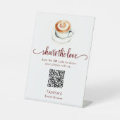 愛は醸造共有愛の写真QRコード 台座サイン (正面)