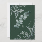 愛は醸造用茶ブライダルシャワーユーカリ 招待状 (裏面)