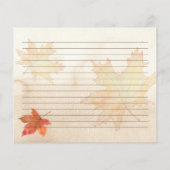 愛は醸造秋ブライダルシャワーレシピカード (裏面)