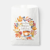 愛は醸造秋ブライダルシャワー感謝していお好み フェイバーバッグ (正面)
