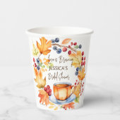 愛は醸造秋ブライダルシャワー食器 紙コップ (正面)