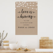 愛は醸造結婚だ、リハーサルのディナー素朴。 ポスター (キッチン)