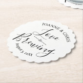 愛は醸造結婚のパブカスタムコースター ペーパーコースター (アングル)