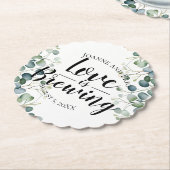 愛は醸造結婚パブのユカスタムーカリ ペーパーコースター (アングル)