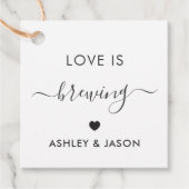 愛は醸造、コーヒーギフトラベル、結婚s、クラフト フェイバータグ (正面)