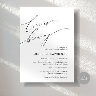 愛は醸造、ブライダルシャワーパーティーお祝い 招待状