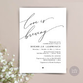 愛は醸造、ブライダルシャワーパーティーお祝い 招待状