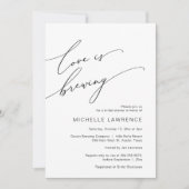 愛は醸造、ブライダルシャワーパーティーお祝い 招待状 (正面)