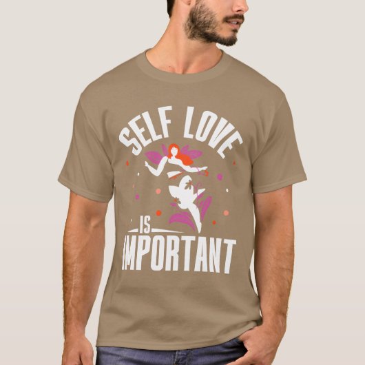 愛は重要 ポジティブな私の愛らしい 面白い Tシャツ (正面)