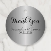 愛は銀のメッセージカード フェイバータグ (裏面)