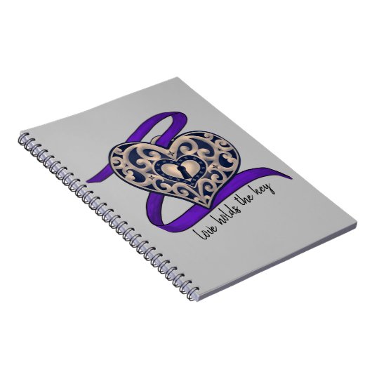 愛は鍵を保持 – スパイラル結合 ノートブック (右側)