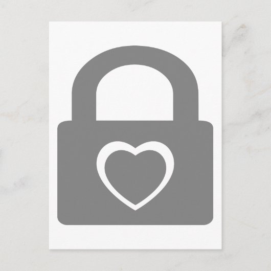 愛は閉じ込められた。 ポストカード (正面)