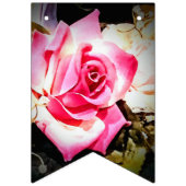 愛は開花たった今結婚しましたのバナー バンティングフラッグ (第1の旗)