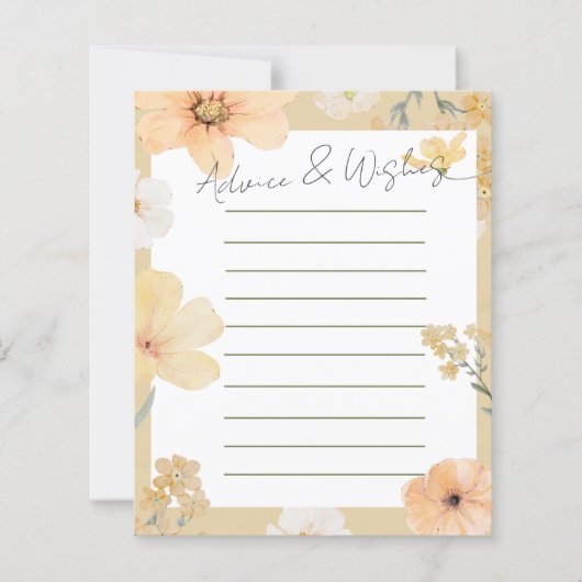 愛は開花アドバイス&ウィッシュのカードにある (正面)