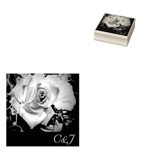 愛は開花ウッドアートスタンプ ラバースタンプ (押印)