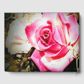 愛は開花バラ/写真結婚のゲストブック ゲストブック (裏面)