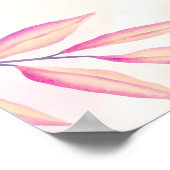 愛は開花フローラブライダルシャワー歓迎 ポスター (角)