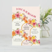 愛は開花フローラ金ゴールドアーチブライダルシャワー 招待状 (スタンド正面)