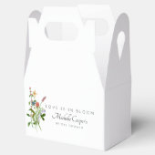 愛は開花ブライダルシャワーの好意ボックスにある フェイバーボックス (オープン)