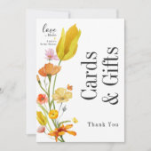 愛は開花ブライダルシャワーカード&ギフトカード 招待状 (正面)