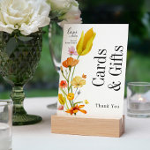 愛は開花ブライダルシャワーカード&ギフトカード 招待状