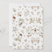 愛は開花ブライダルシャワーボホフラワーにある 招待状 (裏面)