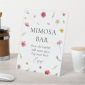 愛は開花ブライダルシャワーミモサバー 台座サイン (インサイチュ)