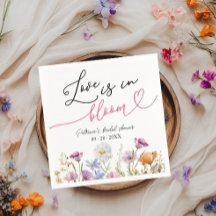 愛は開花ブライダルシャワーワイルドフラワー