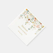 愛は開花ブライダルシャワー スタンダードカクテルナプキン (角)