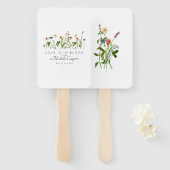 愛は開花ブライダルシャワー ハンドファン (正面&裏面)