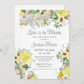 愛は開花ブライダルシャワー 招待状 (正面/裏面)