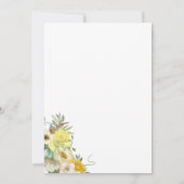 愛は開花ブライダルシャワー 招待状 (裏面)