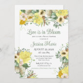 愛は開花ブライダルシャワー 招待状 (正面/裏面)