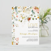愛は開花ブライダルシャワー 招待状 (スタンド正面)