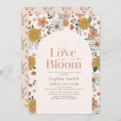 愛は開花レトロフローラアーチブライダルショー 招待状 (正面/裏面)