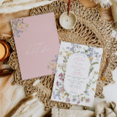 愛は開花ワイルドフラワーブライダルシャワー招待状 招待状