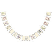 愛は開花旗 バンティングフラッグ (全)