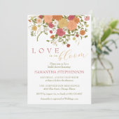 愛は開花春ボホフローラブライダルシャワー 招待状 (スタンド正面)