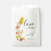 愛は開花春ワイルドフラワーブライダルシャワー フェイバーバッグ (正面)