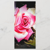 愛は開花結婚式レセプションメニューカード メニュー (裏面)