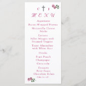 愛は開花結婚式レセプションメニューカード メニュー (正面)