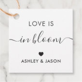 愛は開花、シードギフトラベル、結婚s、Kraftにある フェイバータグ (正面)