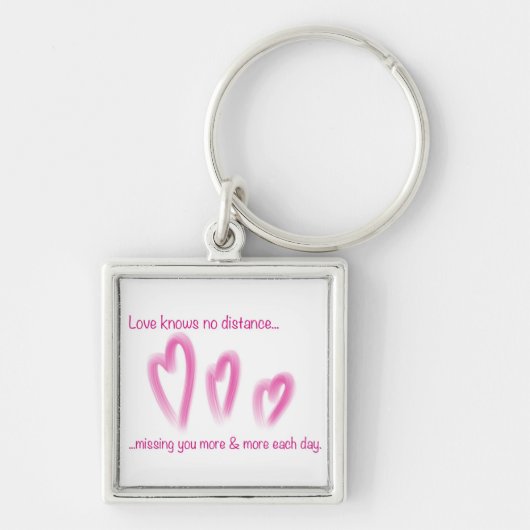 愛は間隔のkeychainを知っていません キーホルダー (正面)