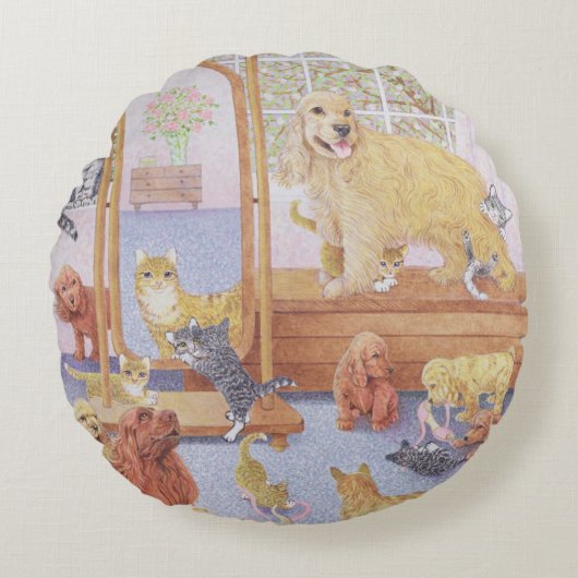 愛は限界を知っていません ラウンドクッション (正面)