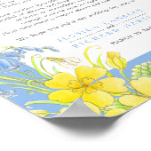 愛は青気に春の結婚式の健康 ポスター (角)