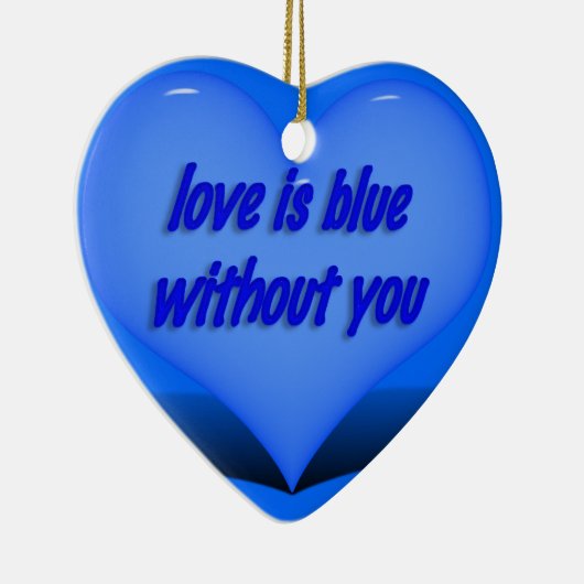 愛は青….. セラミックオーナメント (右)