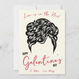 愛は髪の中にある，ヘアタイ，スクルンチーのギフトカード 招待状