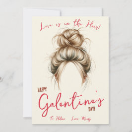 愛は髪の中にある，ヘアタイ，スクルンチーのギフトカード 招待状