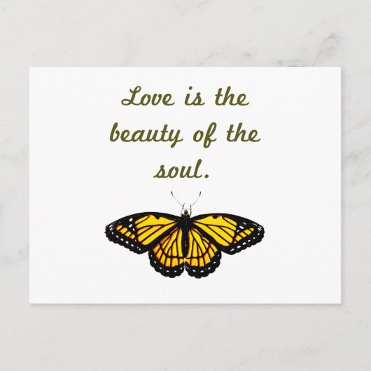 愛は魂の美しい ポストカード (正面)